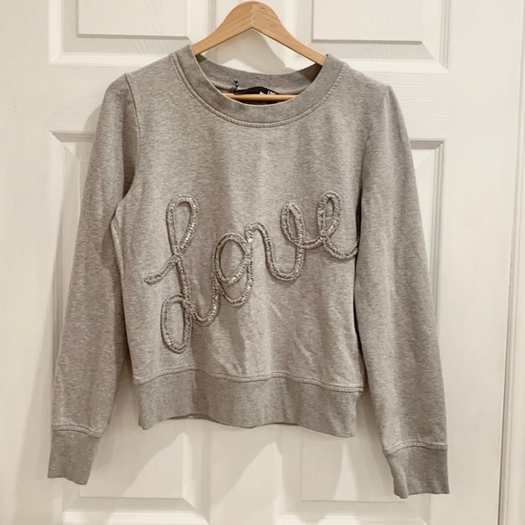 Love Moschino Embroidered Love Grey Sweater - Picture 2 of 15